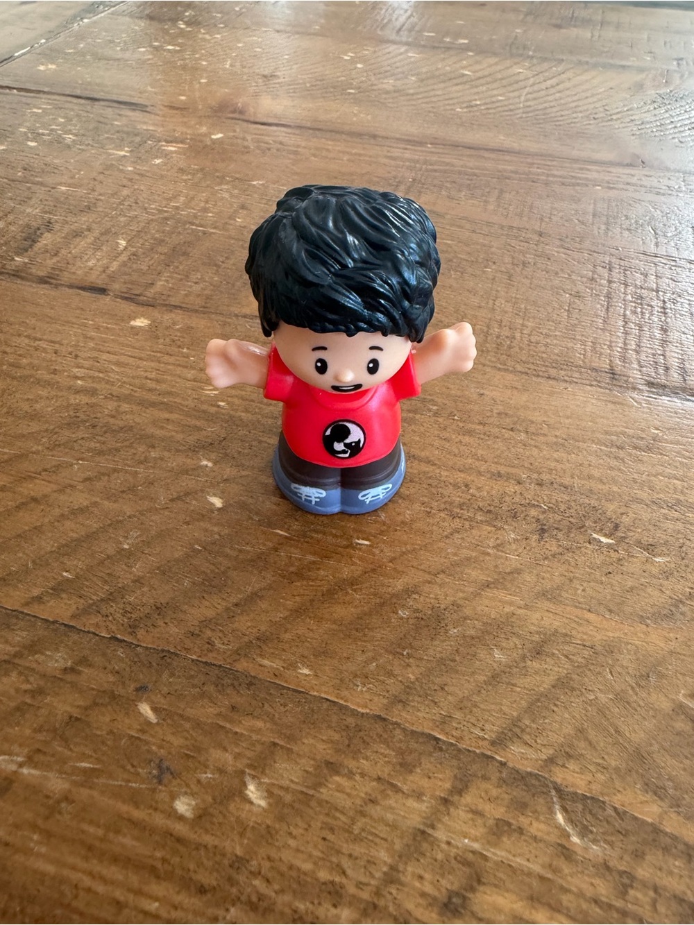 Fisher Price Little People boy with support dog shirt as is